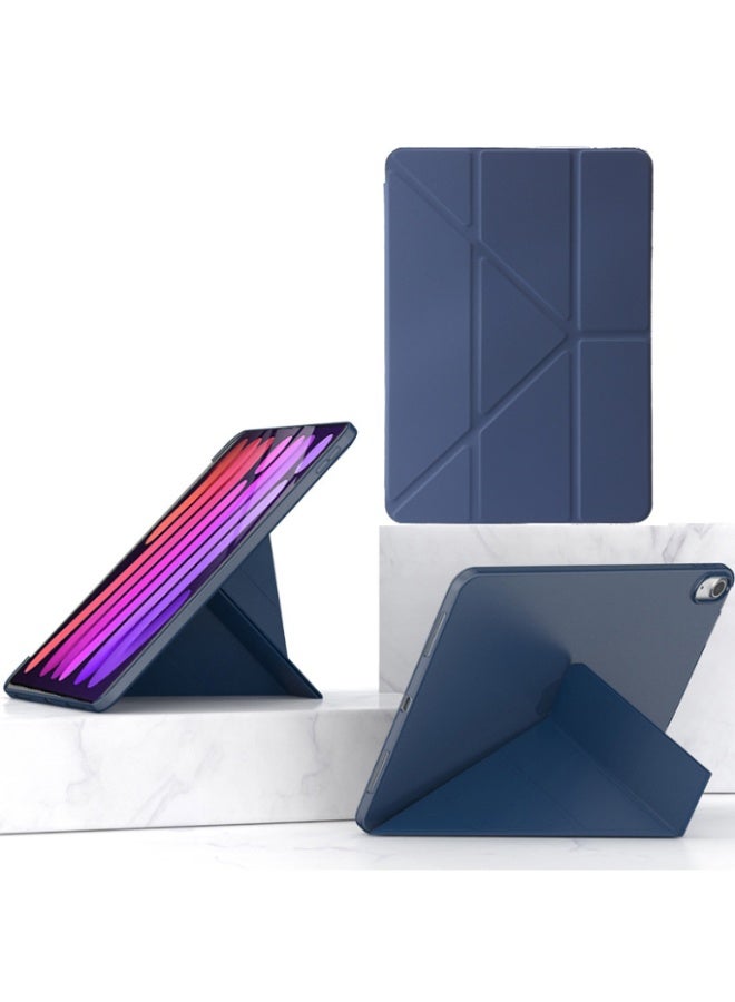 eGreen99 for iPad mini (2024/2021) 7th/6th 8.3-Inch Case cover, honeycomb Y-shaped design, multi angle, automatic wake-up/sleep, comfortable skin touch, ultra-thin Y-shaped bracket protective cover, soft TPU back,Blue - Image 1