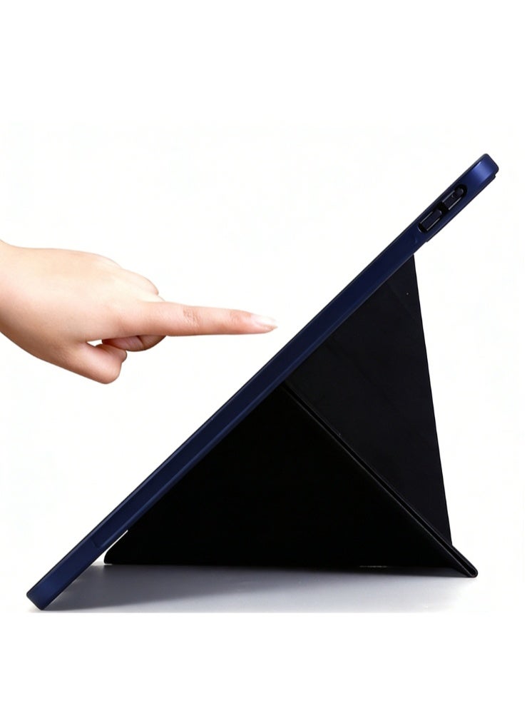 eGreen99 for iPad mini (2024/2021) 7th/6th 8.3-Inch Case cover, honeycomb Y-shaped design, multi angle, automatic wake-up/sleep, comfortable skin touch, ultra-thin Y-shaped bracket protective cover, soft TPU back,Blue - Image 3