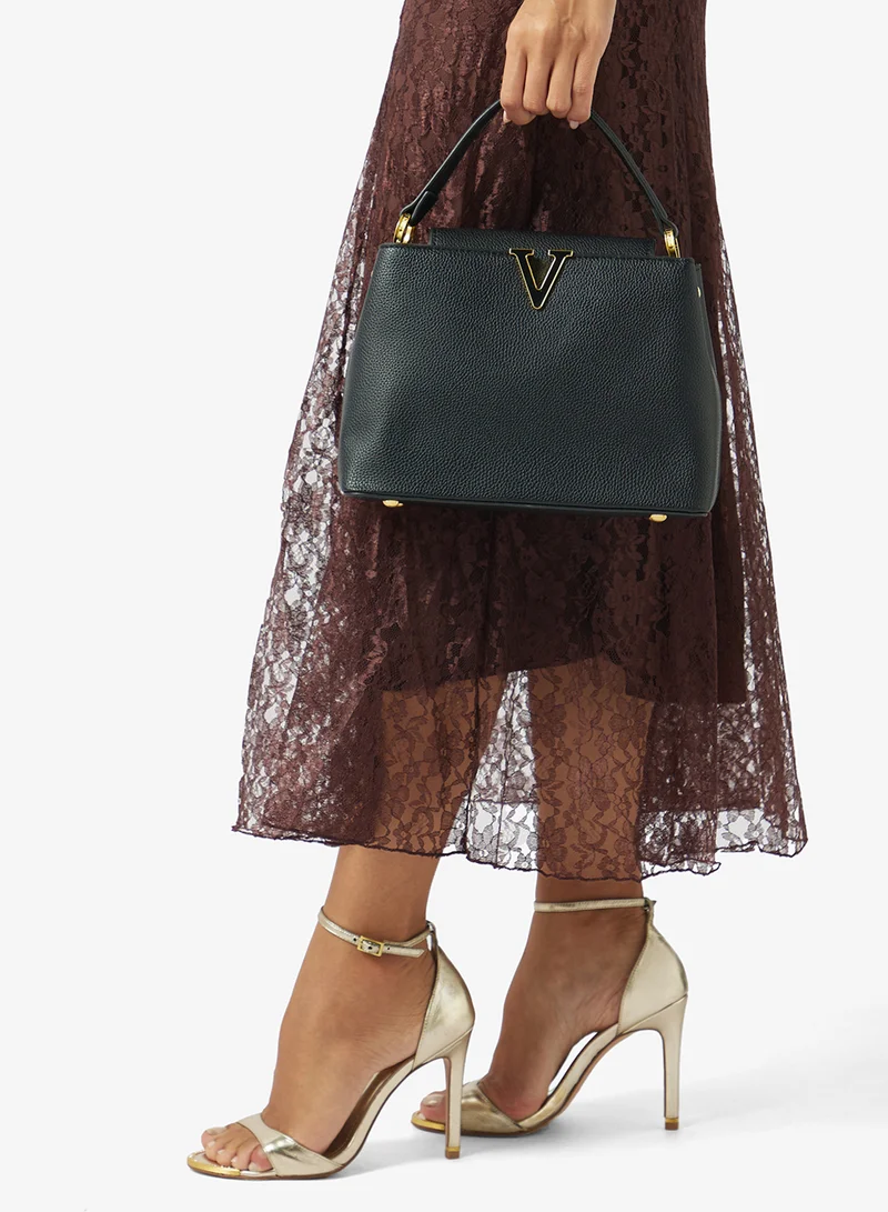 Khizana  Classic Structured Top Handle Satchel for Women | Best Price UAE