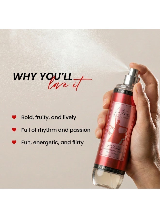 MOOD Latino Body Splash 220ML - Image 2