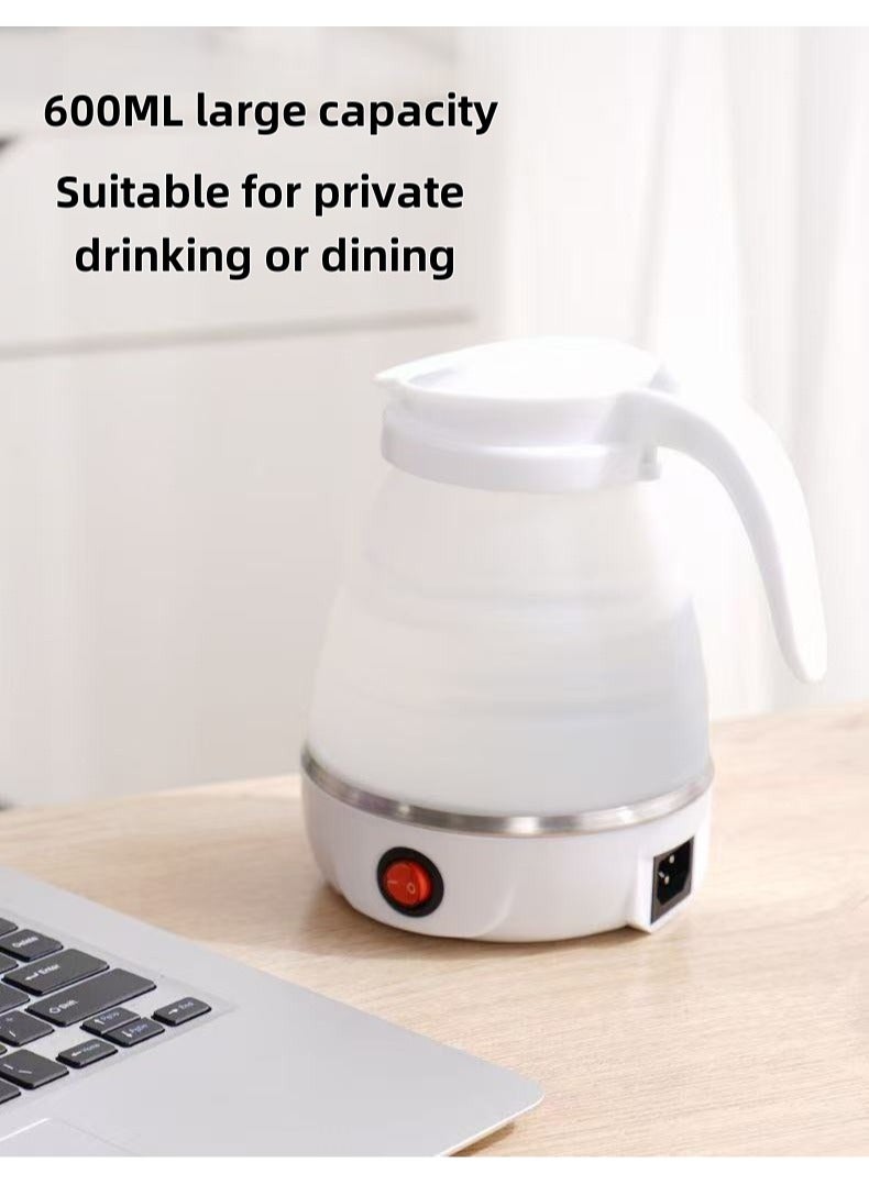 EXCLIFE Foldable Electric Travel Kettle, Portable Silicone Collapsible Water Boiler And Tea Pot For Camping, Lightweight Mini Electric Kettle With Detachable Power Cord For Easy Storage And Quick Boiling - Image 3