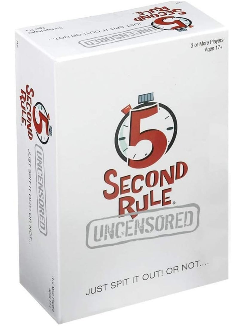 PlayMonster Playmonster 5 Second Rule - Or Not - Quick Thinking Party Game - Adult Humor - Ages 17+  - Image 1
