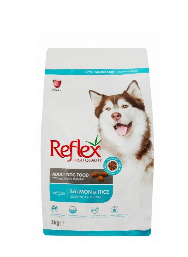 ريفليكس - Dry Food with Salmon & Rice for Adult Dogs - Image 1