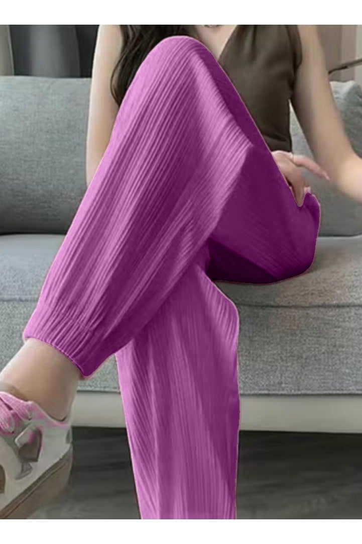 Womens High Waisted Sweatpants Korean Fashion Trends Summer Joggers Trousers Free Size - Image 3