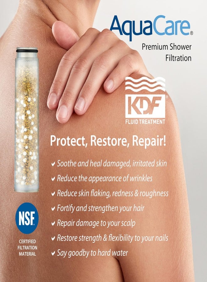 AquaCare 2-pack American KDF Pure Stay-Clean Shower Filter Replacement Cartridge for World's Most Advanced Handheld Shower Heads with Built-in Water Filter and 2-mode Power Wash - Top American Brand - Image 4