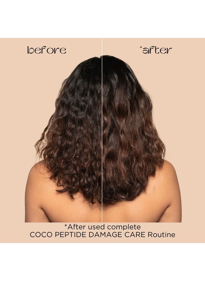 Pacifica Beauty Coco Peptide Damage Care Conditioner Dry & Damaged Hair Repair Damage From Bleach Color Chemical Services Chlorine & Heat Coconut Vitamin B5 Peptide Split Ends & Breakage  - Image 4