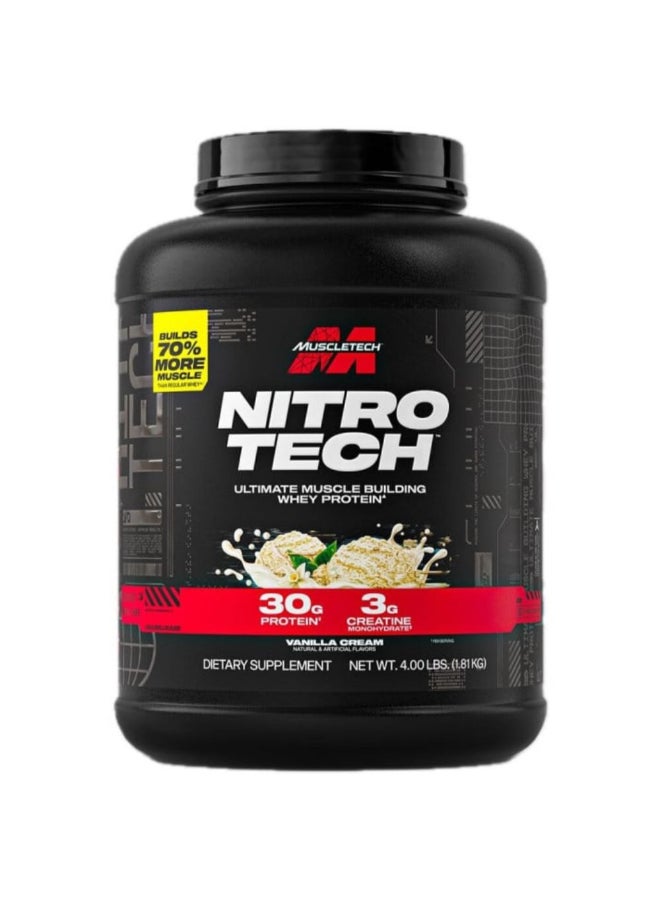 MuscleTech Nitro Tech Protein Vanilla Cream 1.81 Kg - Image 1