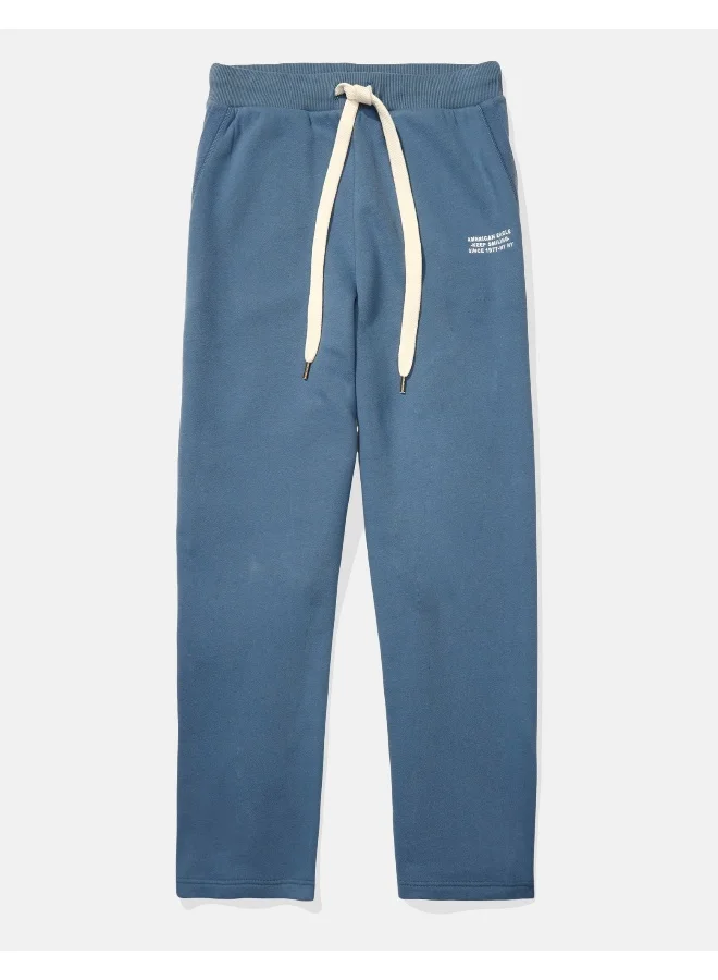 American Eagle AE Graphic Wide-Leg Fleece Sweatpant
