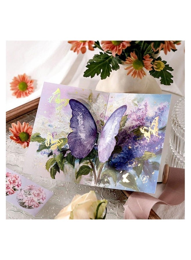 SYOSI 3D Pop Up erfly Greeting Card with Envelope for Friends, Foldable Popup Celebration Cards for Birthday, Graduation, Wedding, Anniversary, Thank You,Valentine's Day, All Occasio (Purple) - Image 2