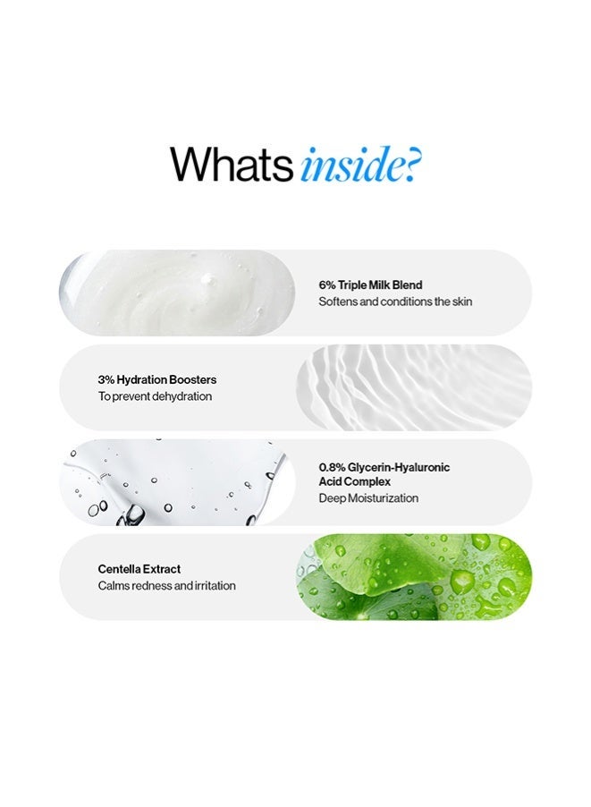 Be Bodywise غسول الجسم ثلاثي الحليب من بي بودي وايز - Image 4