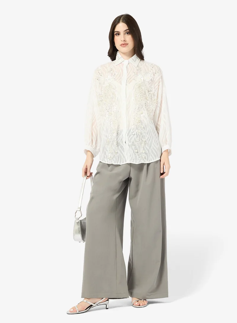 ELLA  Embelllished Shirt for Women | Best Price UAE