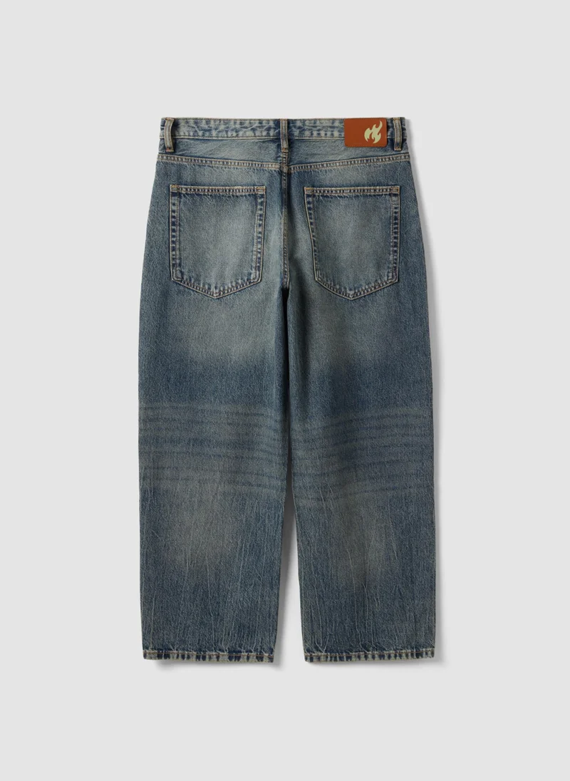 Ovs  OVS Pure Cotton Denim Jeans Â€“ Baggy Fit for Men | Best Price UAE