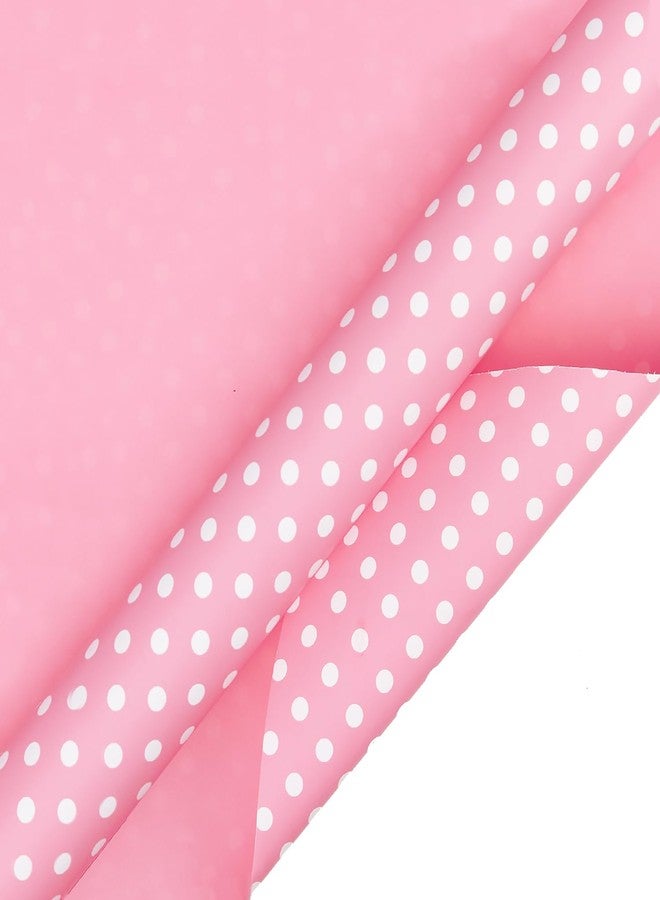 WRAPAHOLIC Reversible Wrapping Paper - Pink and Polka Dot Design for Birthday, Holiday, Wedding, Baby Shower Wrap - 30 inch x 33 feet - Image 2
