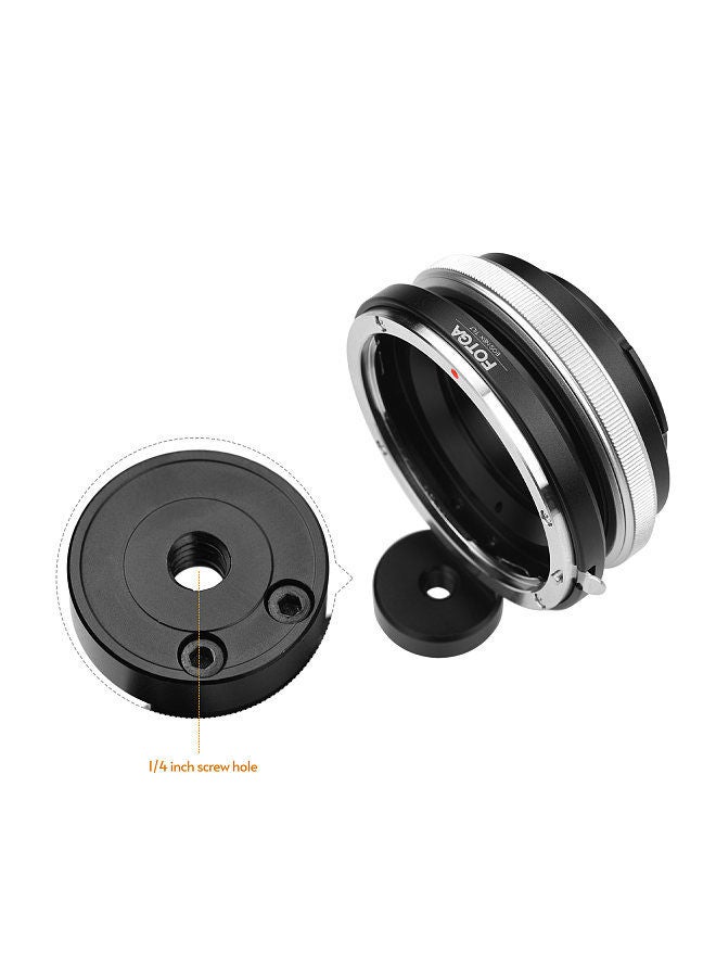 Fotga FOTGA Metal Tilt Lens Mount Adapter Ring Compatible with Canon EOS EF Mount Lens Replacement for Sony NEX-7/NEX-5/NEX-5C/NEX-3 E Mount Mirrorless Cameras  - Image 2