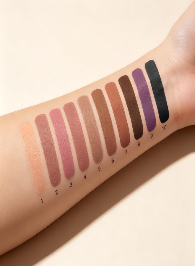 Erinde Matte Liquid Eyeshadow, Lavender Purple Long Lasting Matte Eye Shadow Color, Waterproof High Pigment Multi-Use Makeup for Eyes Cheeks Lips, Vegan Cruelty-Free, 09 - Image 5