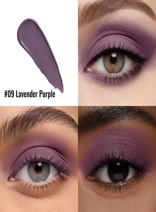 Erinde Matte Liquid Eyeshadow, Lavender Purple Long Lasting Matte Eye Shadow Color, Waterproof High Pigment Multi-Use Makeup for Eyes Cheeks Lips, Vegan Cruelty-Free, 09 - Image 2