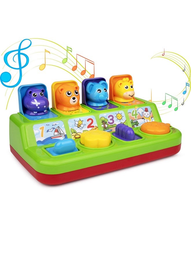 Playkidz Baby Pop Up Toy, Toddler Music Cause & Effect Toys, Interactive Animal Sounds, 10 Month Old Baby -1 Year Old boy & Girl - Image 1