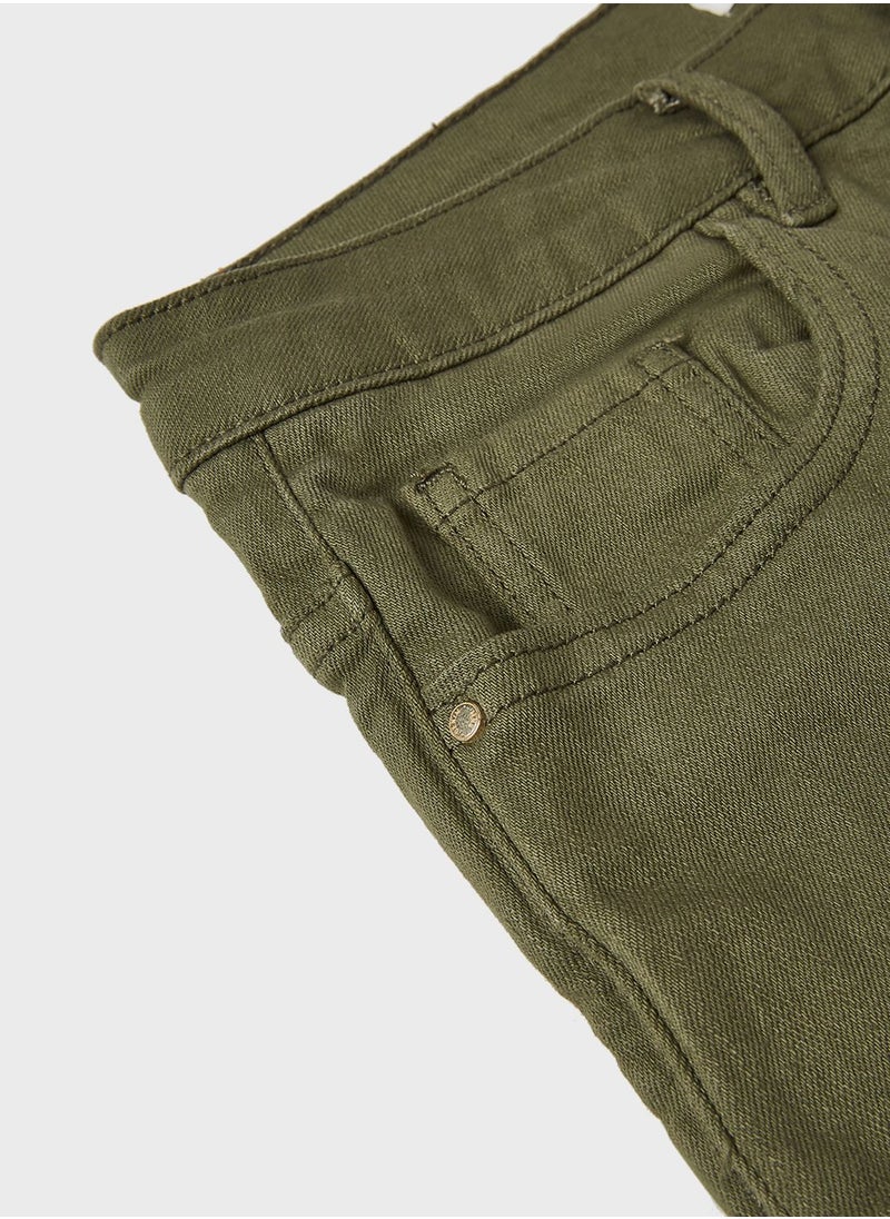 MANGO - Youth Teen Buttoned Denim Shorts - Image 1