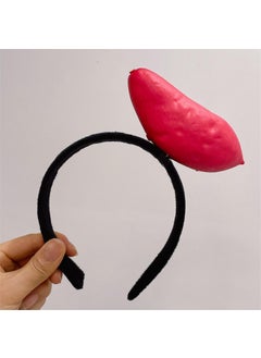 Creative Unique Fruit And Vegetable Hairband Carrot Pepper Crazy Headband Hair Clip Live Broadcast Headwear Hairpin sweet potato headband