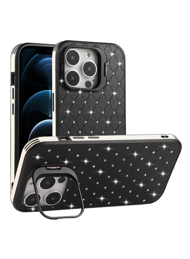 erorex Case For iPhone 12 Pro Max Starry Bling Diamonds Lens Holder Phone Case - Image 1