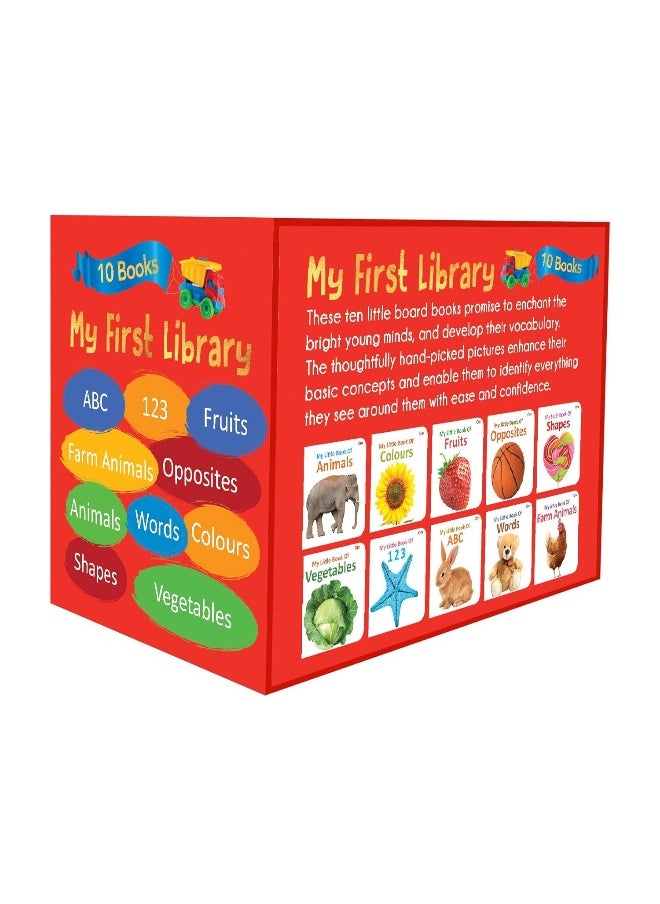 My First Library : Set of 10 Board Books (Box Set)  - Image 2