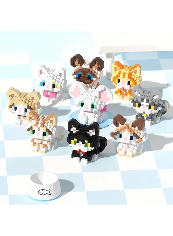 K224 Adorable Kitten DIY Building Blocks Cute Animal Series Holiday Birthday Gift - Image 5