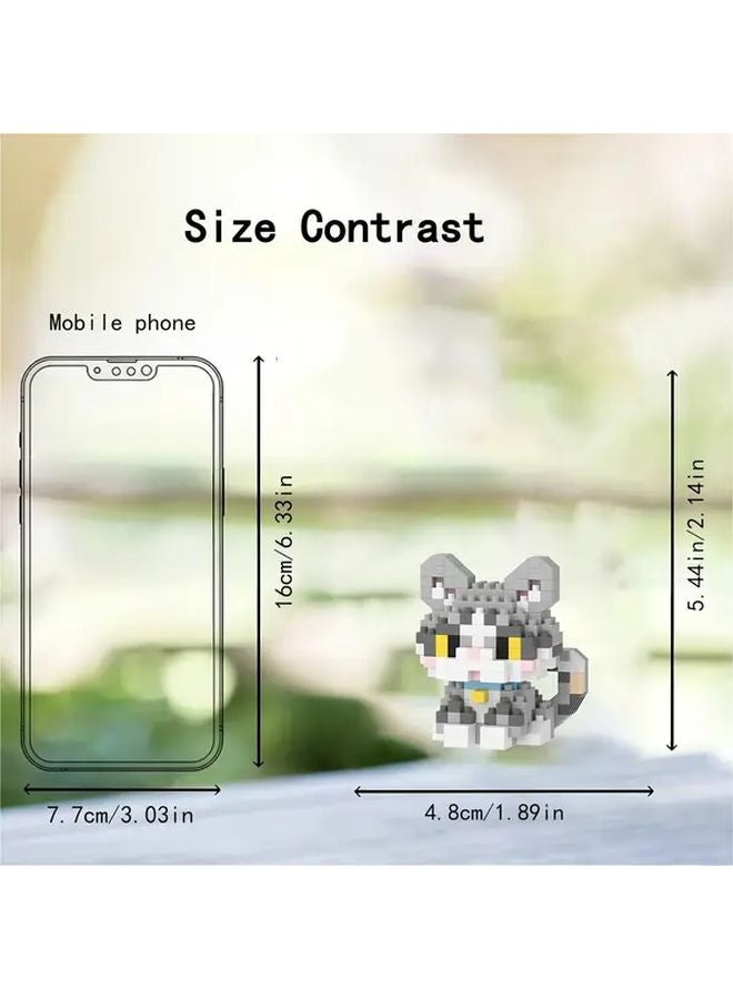K224 Adorable Kitten DIY Building Blocks Cute Animal Series Holiday Birthday Gift - Image 3