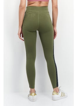 Ufc Women Sportswear Fit Brand Logo Training Leggings, Sage Green  - Image 2