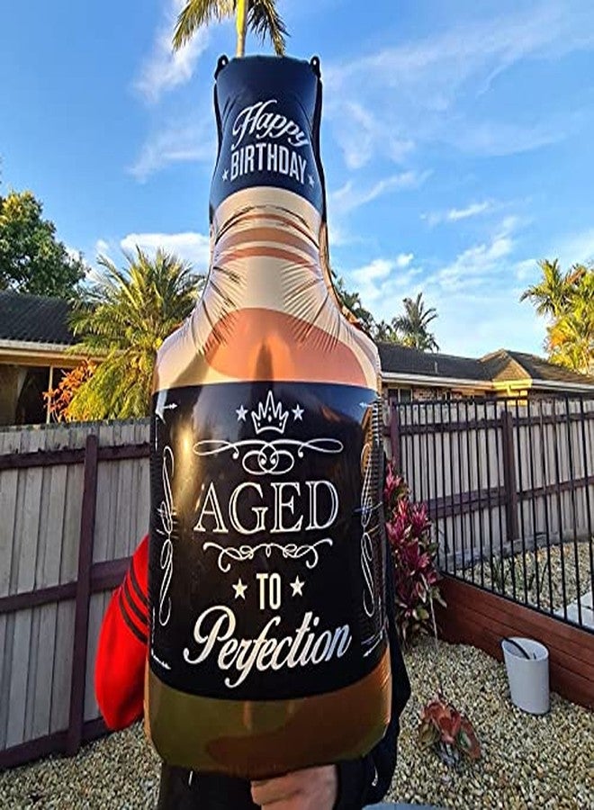 AMFIN® Happy Birthday Whisky Bottle Aluminum Foil Balloon Interesting Party Celebration Decor - Image 2