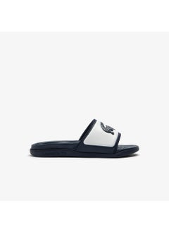 LACOSTE Serve Slide Dual Single Strap Logo Detailed Slides  - Image 1