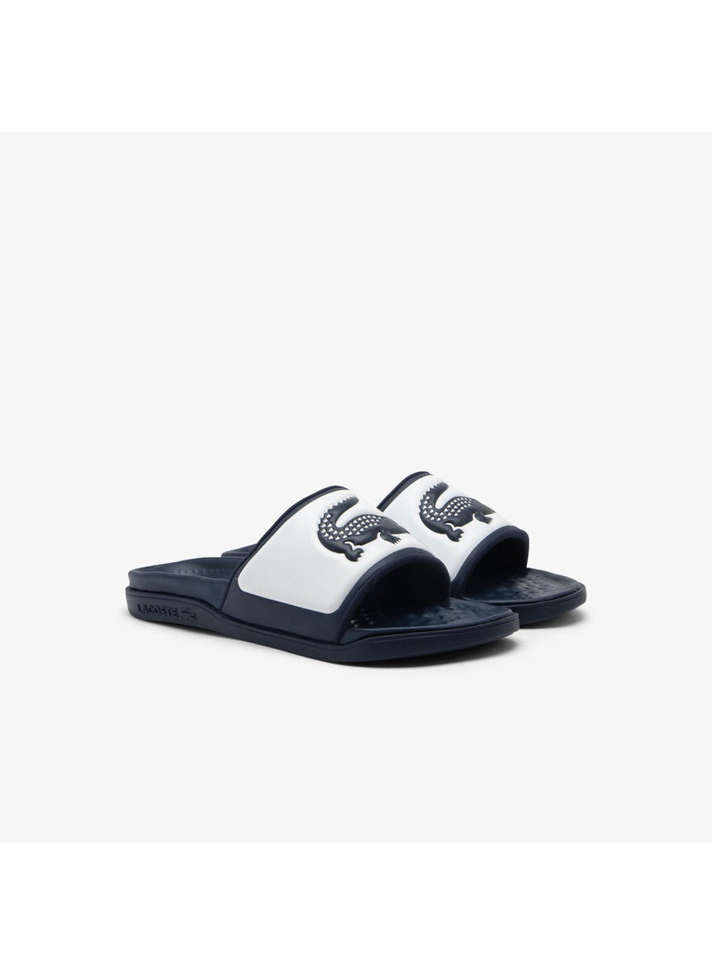 LACOSTE - Serve Slide Dual Single Strap Logo Detailed Slides - Image 1