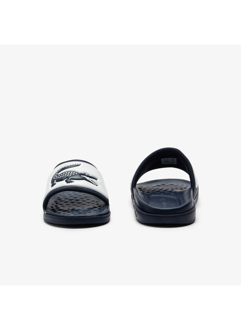 LACOSTE - Serve Slide Dual Single Strap Logo Detailed Slides - Image 1