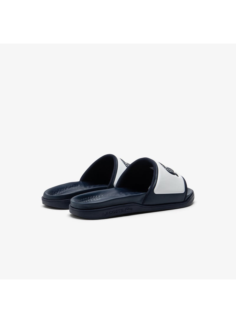 LACOSTE - Serve Slide Dual Single Strap Logo Detailed Slides - Image 1