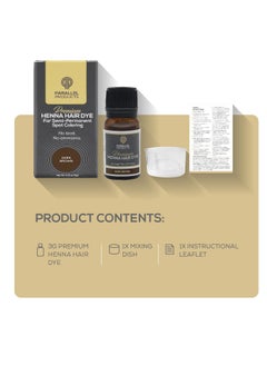 PARALLEL PRODUCTS Parallel Products Spot Color Henna Kit - Henna Hair Dye - 3 grams - Tint for Professional Spot Coloring - With Mixing Dish - Covers Grey Hair - Root Touch Up (Dark Brown)  - Image 4