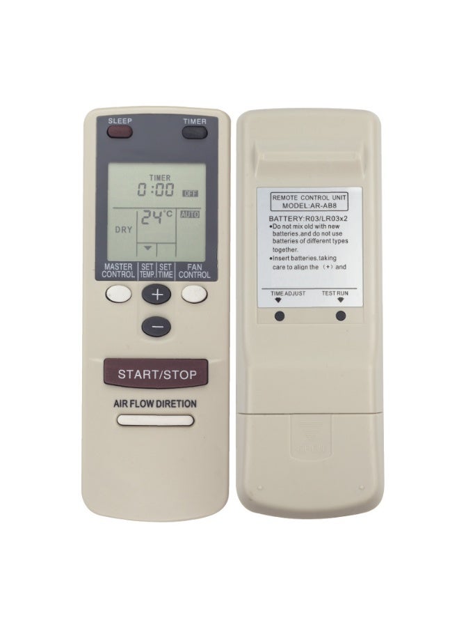 NIBEMINENT Compatible Fujitsu Air Conditioner Remote Control AR-AB8 