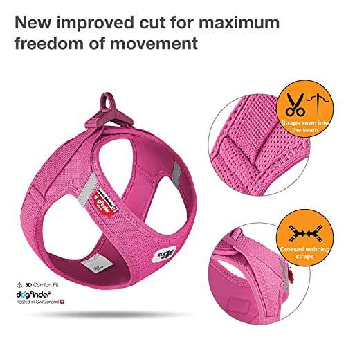 Curli Vest Harness curli Clasp AirMesh Fuchsia M - Image 3