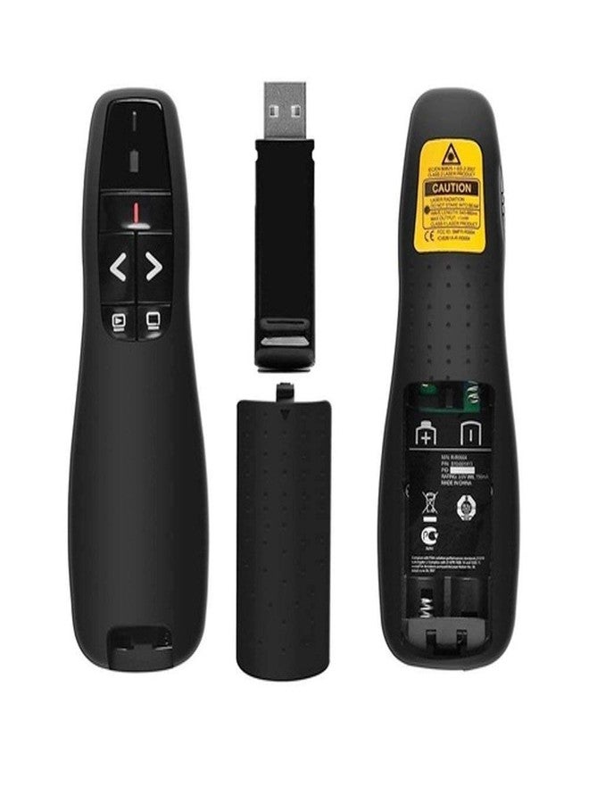 Drumstone 𝟏𝟓 𝐘𝐞𝐚𝐫𝐬 𝐆𝐮𝐚𝐫𝐚𝐧𝐭𝐞𝐞 Wireless presentation remote 2.4GHz with laser pointer and USB receiver, PPT slide clicker for office classroom and seminars - Image 3