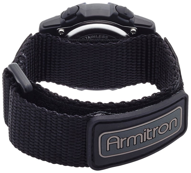 Armitron Sport Unisex Digital Chronograph Nylon Strap Watch, 45/7004 - Image 2