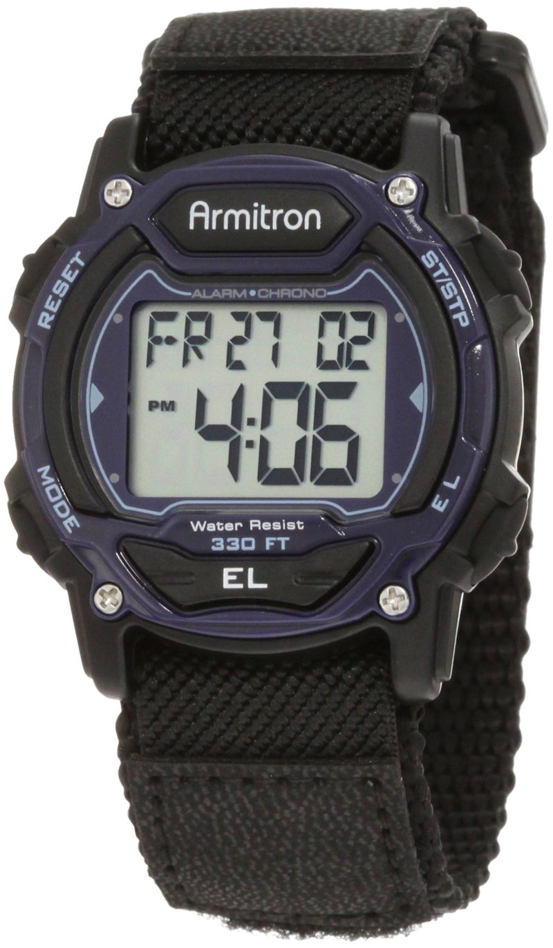 Armitron Sport Unisex Digital Chronograph Nylon Strap Watch, 45/7004 - Image 1