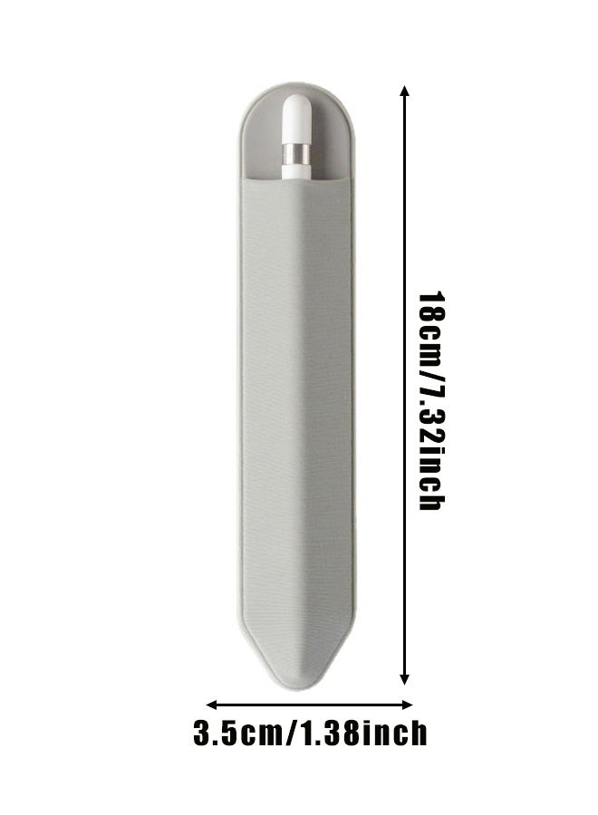 2 حزمة حامل قلم رصاص متوافق مع أبل قلم رصاص برو ، أبل قلم رصاص (USB-C) ، أبل قلم رصاص الجيل الأول / الثاني ، حقيبة الجيب المرنة الأكمام اللاصق المرفق بالقضية - Image 2