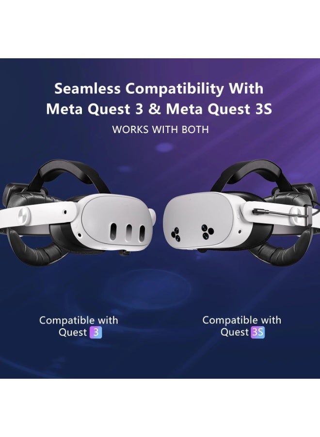 Elite Head Strap with 10000mAh Magnetic Battery for Meta Quest 3/3S | 20W Fast Charging - Image 3
