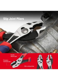 WORKPRO WORKPRO Pliers Set, Premium Cr-V Construction, Includes 6 Inch Slip Joint Pliers, 6 Inch Long Nose, 6 Inch Diagonal Cutting, 8 Inch Groove Joint, 7 Inch Linesman and Storage Pouch, for Basic Repair  - Image 4