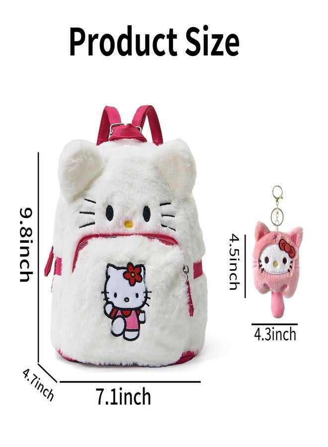 FGY Cute Plush Backpack, Mini Cartoon Double Strap Shoulder Bag, Soft Fluffy Casual Backpack for Women, Best Gifts for Her - Image 2