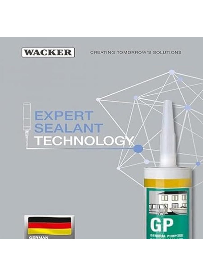 Wacker Germany Silicone Sealant General Purpose GP White 280ml - Image 4
