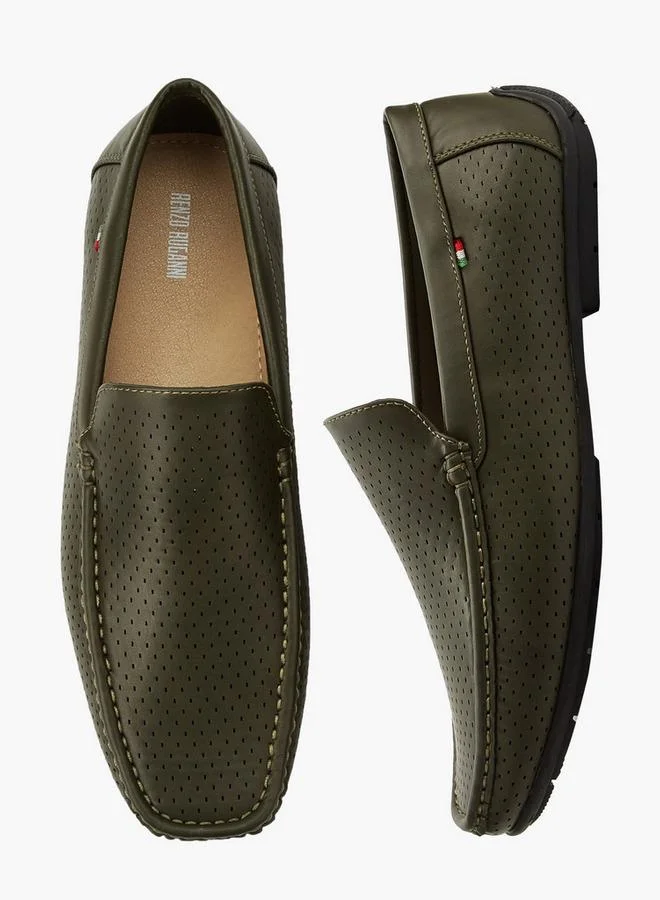 رينزو روجاني Men Textured Loafers
