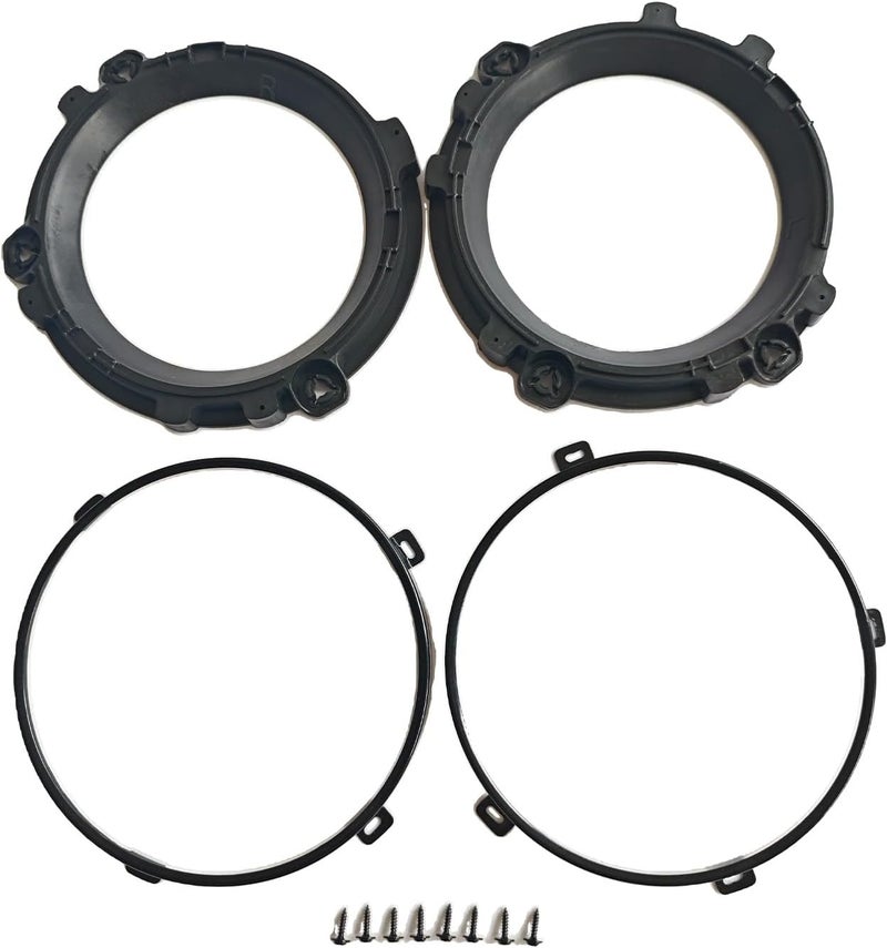 hilopexi 7 Inch Round Headlight Mounting Retaining Bracket Ring for Jeep TJ Wrangler 1997-2006 - Image 1