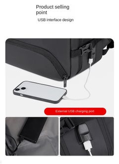 MEINAILI New Men's Travel USB Charging Expansion Business Laptop Waterproof Backpack  - Image 5