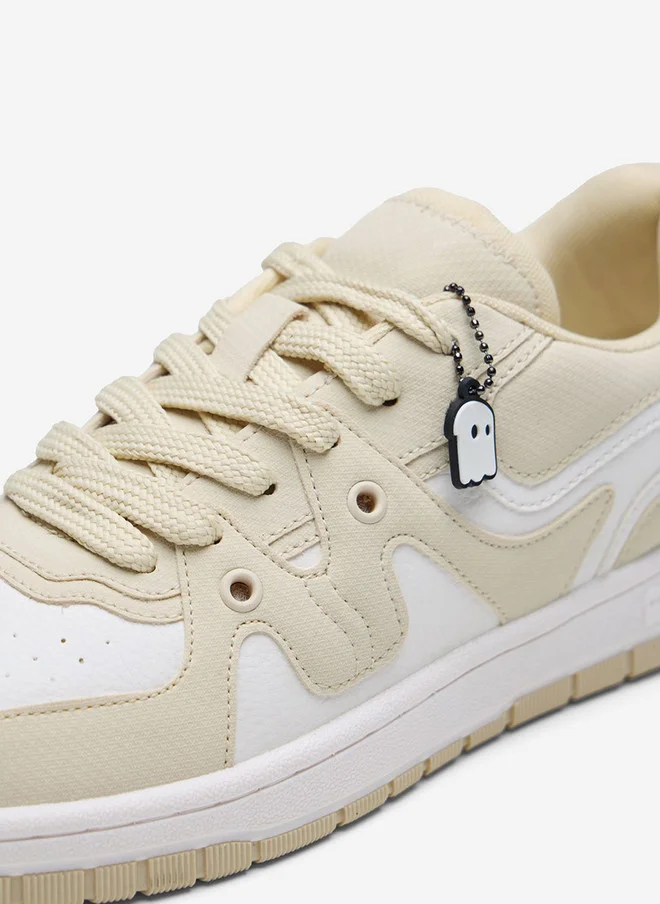 The Souled Store  The Souled Store Men Urban Blaze Low Top Sneakers in Cream  | Best Price UAE