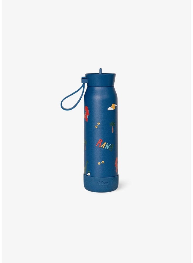 Citron - Stainless Steel Kids Water Bottle - Dino - 350 ml