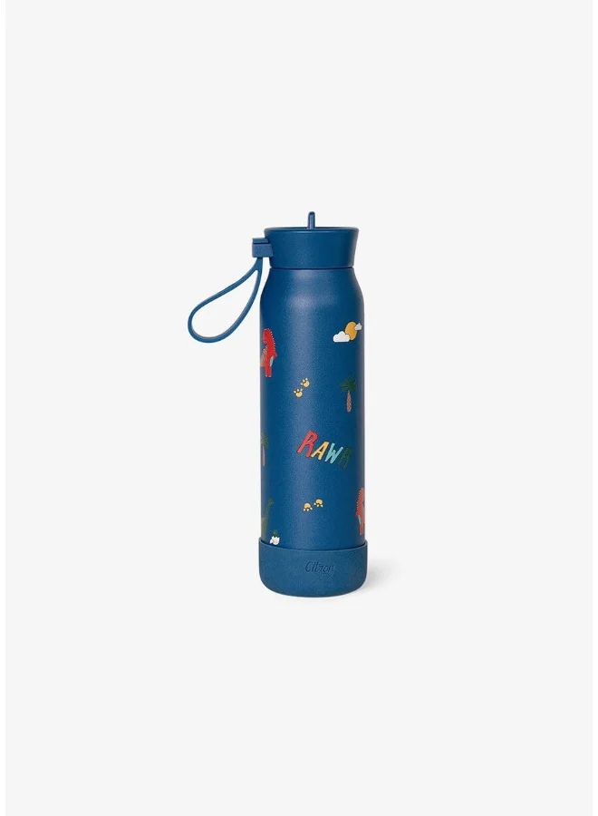 Citron Citron - Stainless Steel Water Bottle - Dino - 350 ml